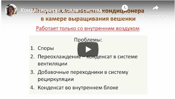 видео про кондиционеры для вешенки