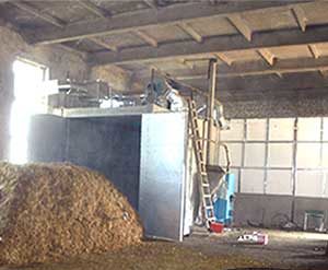 Pasteurization tunnel for oyster mushroom substrate